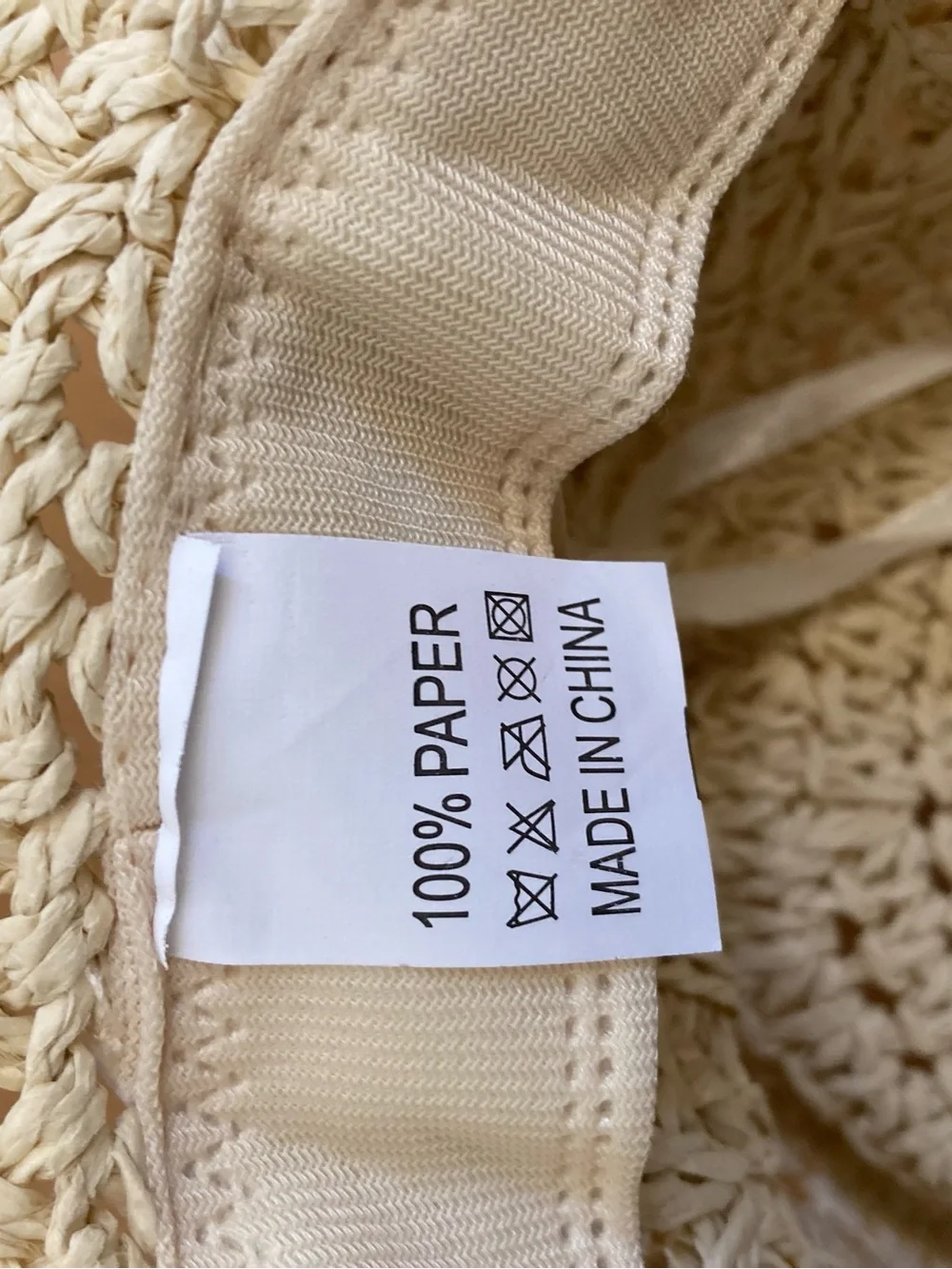 NWOT cowgirl/cowboy  Wolven straw, beige color, summer hat.